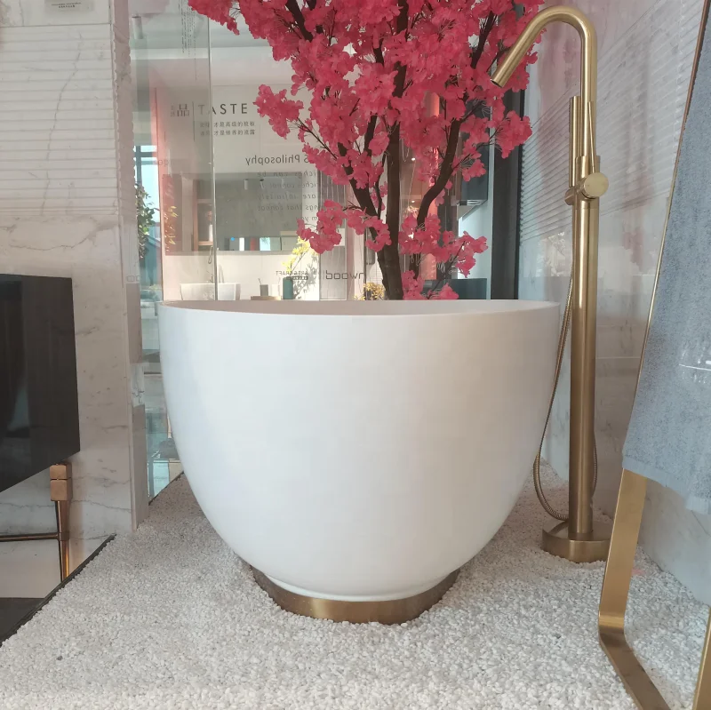  Современная отдельно стоящая каменная Ванна для взрослых матовая