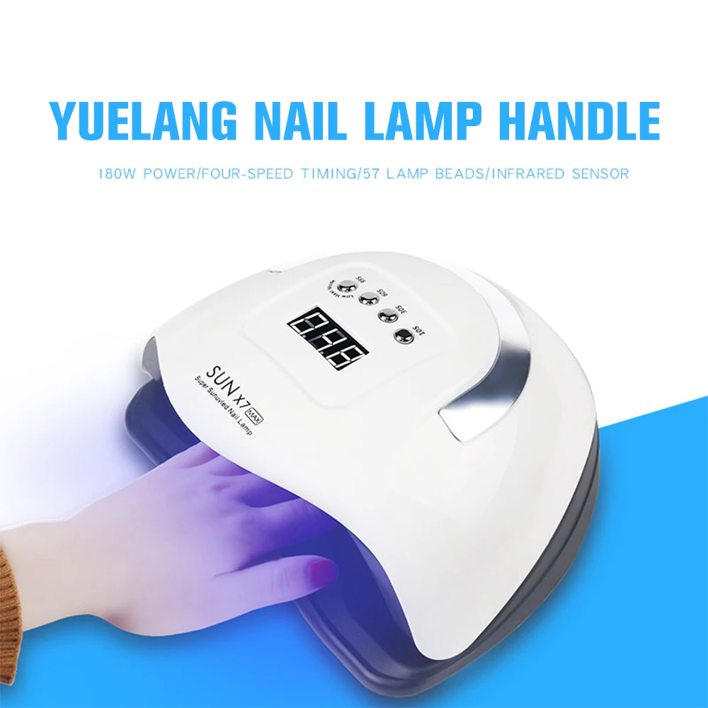 Custom SunUV LED Nail Lamp 57 Light Beads  Smart Sensor Nail Dryer Lampe UV a Ongle Gel Polish Fast Drying Tools Nail Equipments