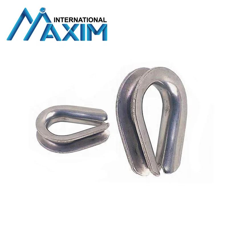 Powder Coated Marine Hardware Tubular Wire Rope Thimble With Gusset