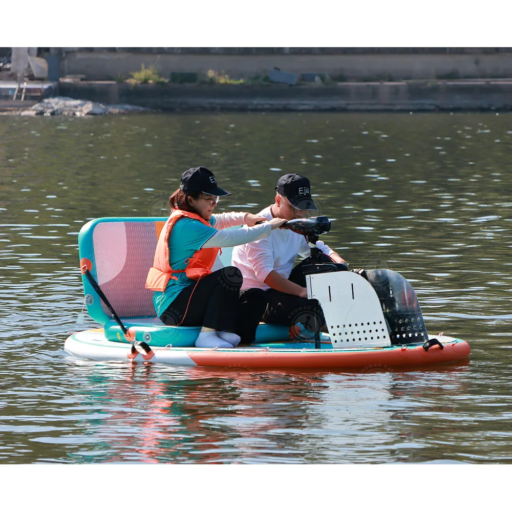 High quality 2.2 m*1.8 m  inflatable fishing boat compact and CE certified   inflatable catamaran with  Electicat power