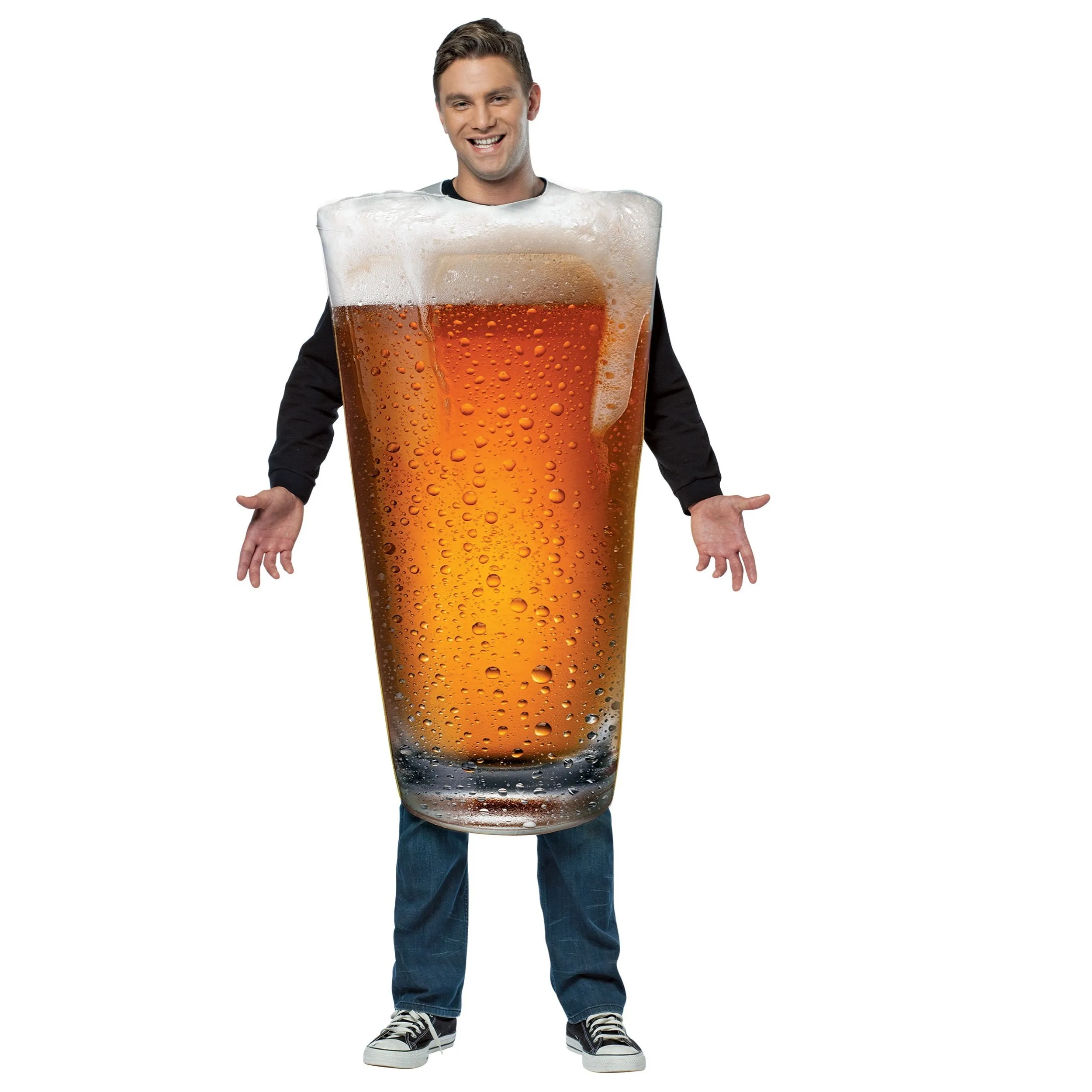 Adult Funny Food Pint Of Beer Costume for Halloween Carnival Paerty Outfits