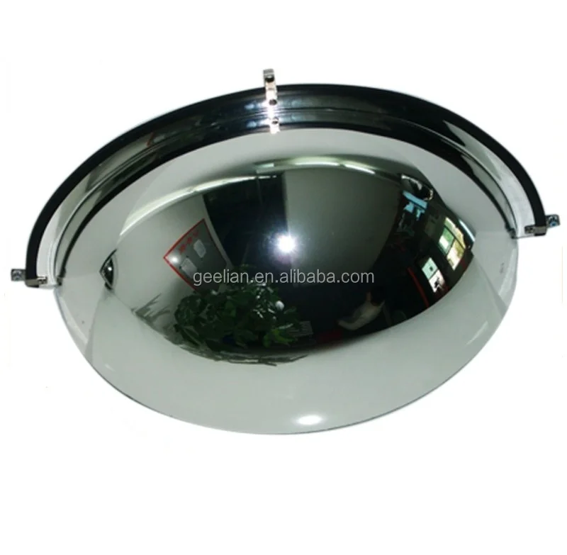 Wide Angle 360 degree Security Reflective Acrylic Convex Full Dome Mirror For Shopping Mall