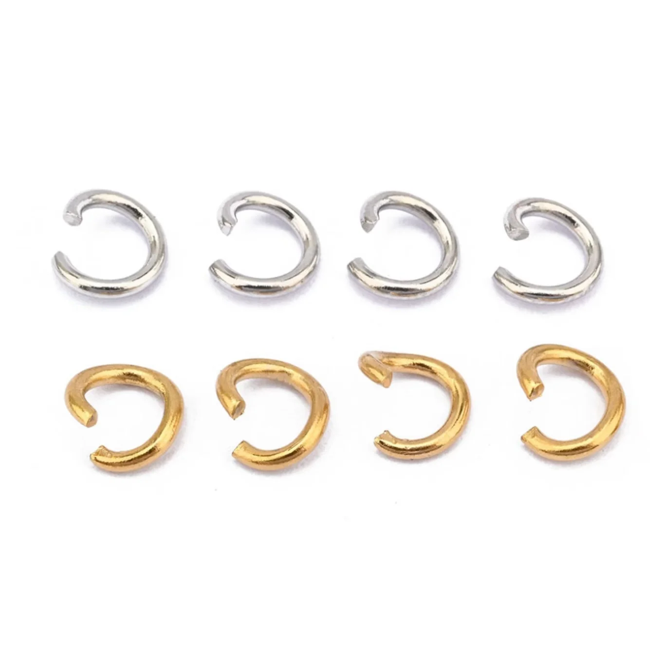 Wholesale factory price gold plated copper open jump ring split ring of jewelry make accessories