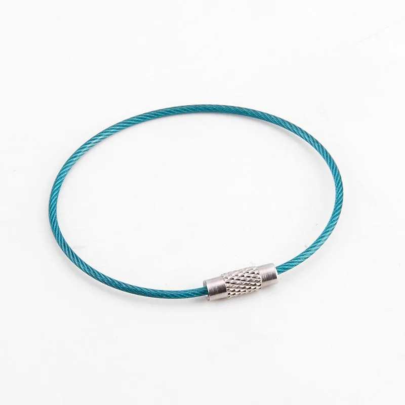 China Wholesale Stainless Steel Wire Keychain Cable Key Ring