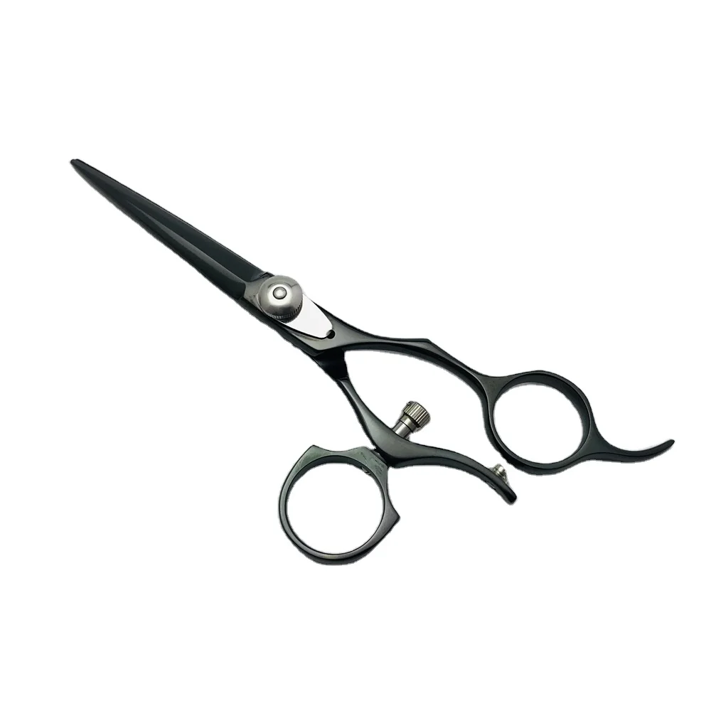 Парикмахерские ножницы JA28B 5 дюйма титановые поворотные вращающиеся на 360