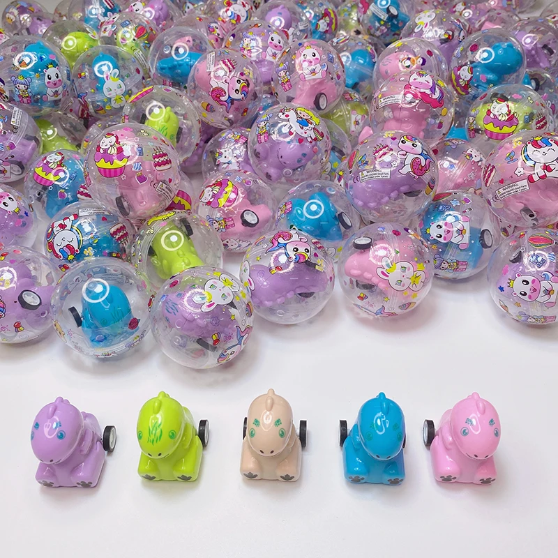 50*50 mm Transparent Twisted Egg Toy Surprise Eggs Gachapon Vending Machine Capsule Toys Round Ball Filled Doll Toys