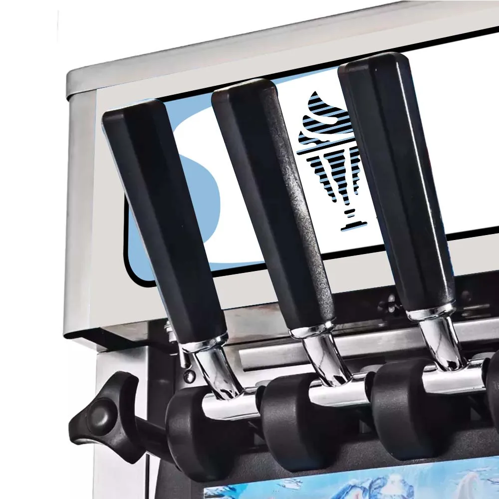 Commercial 18L 3 flavor ice-cream machine automatic yogurt ice cream machine