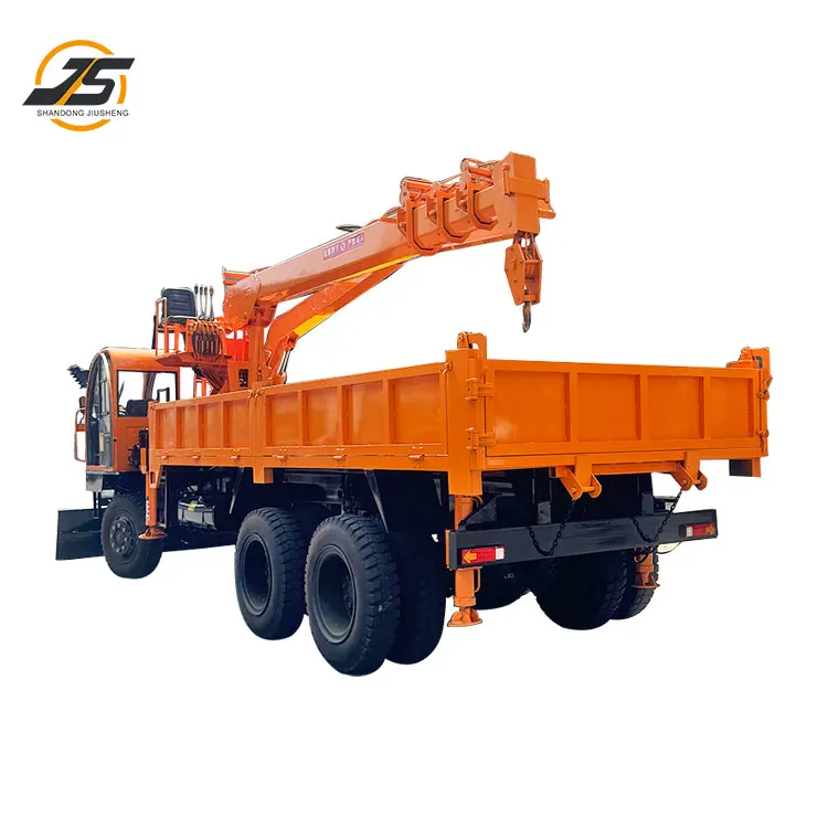 Four-Wheel Drive Truck Crane 50 Ton Loading Four-Wheel Wheel Lifting Transport Dump Tree Crane Engine Pump Motor Gearbox