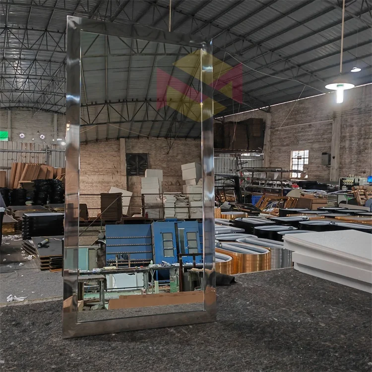 rectangle frame bathroom wall mirrors for home decor wall metal frame frame mirror stainless steel mirror wall decor