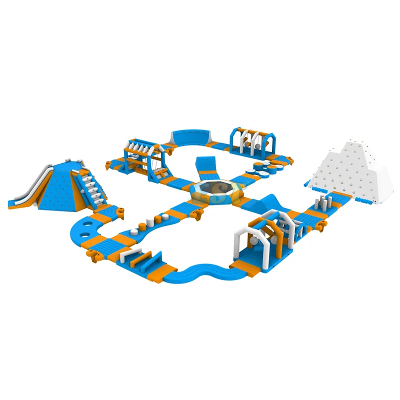 Commercial Adult Kids Open Water Sea Floating Inflatable Water Parks Water Obstacle Course Sport Games