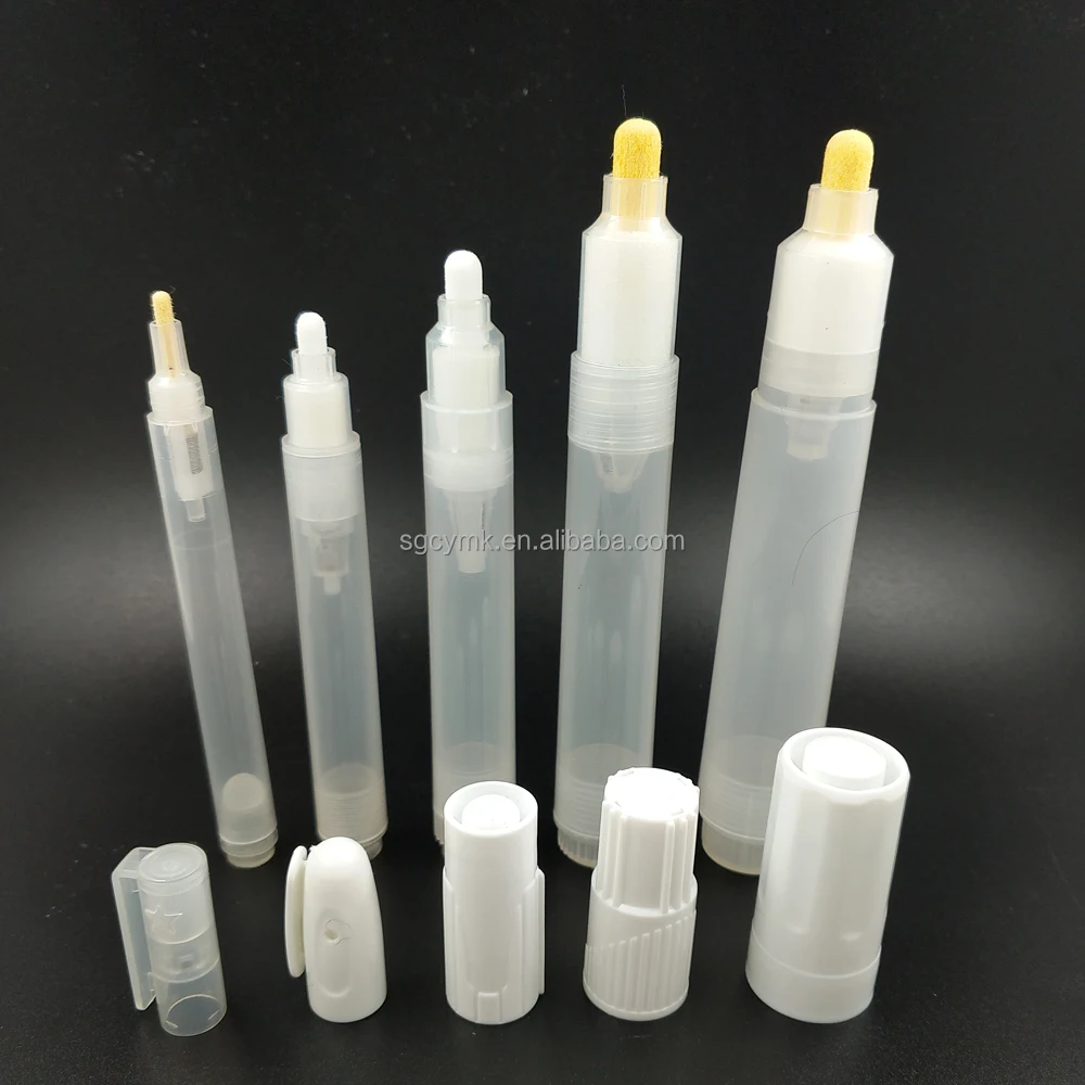Multiple Empty Tube DIY Paint Pen Blank Whiteboard Marker Pen Multi sizes Fillable empty DIY Liquid Alcohol Paint Pen