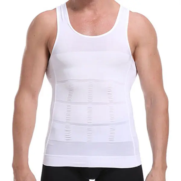 Hot Sale Slimming Body Shaper Vest Shirt Abs Abdomen Slim for Mens Tummy Control Undershirts