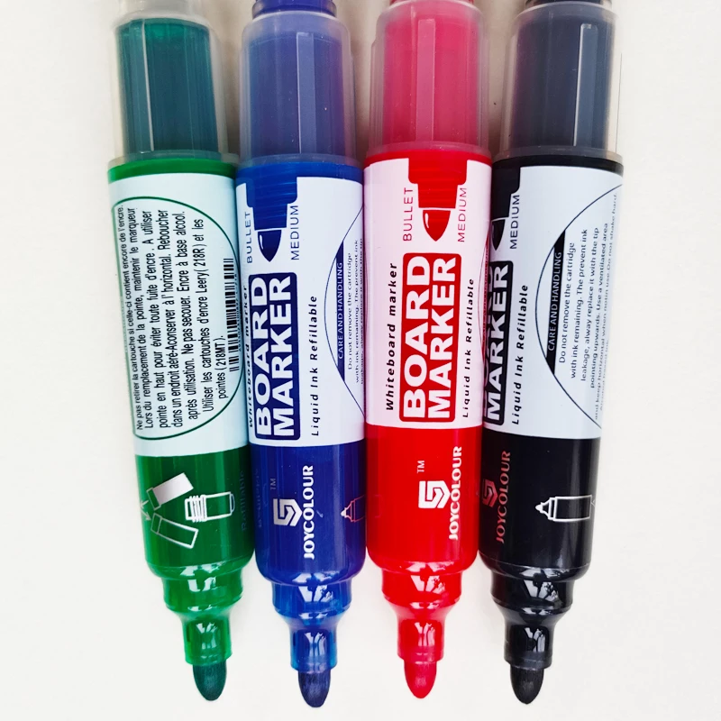 Durable And Classic Dry Erase Markers 4 Colors Custom Black Markers Set whiteboard Marker