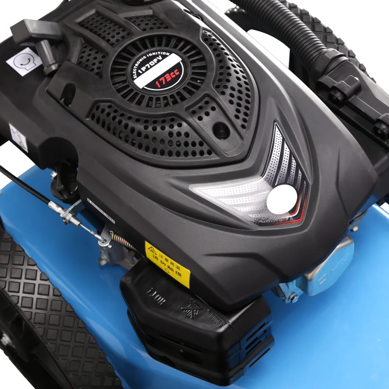  7hp бензиновый двигатель триммер на колесиках газонокосилка