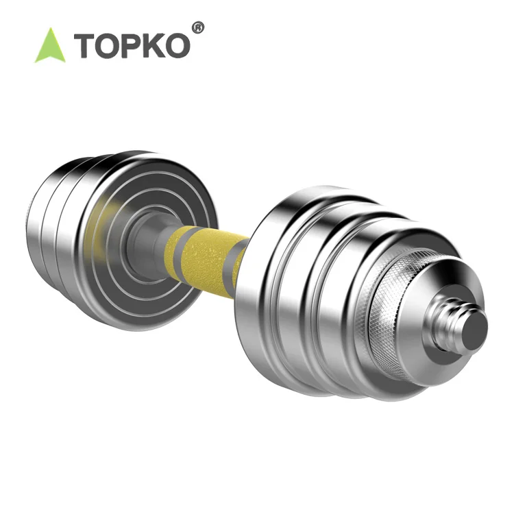 TOPKO 20 30 50kg Steel Fitness Equipment Buy Online Cheap Gym Weight Adjustable Barbell Dumbbells Set