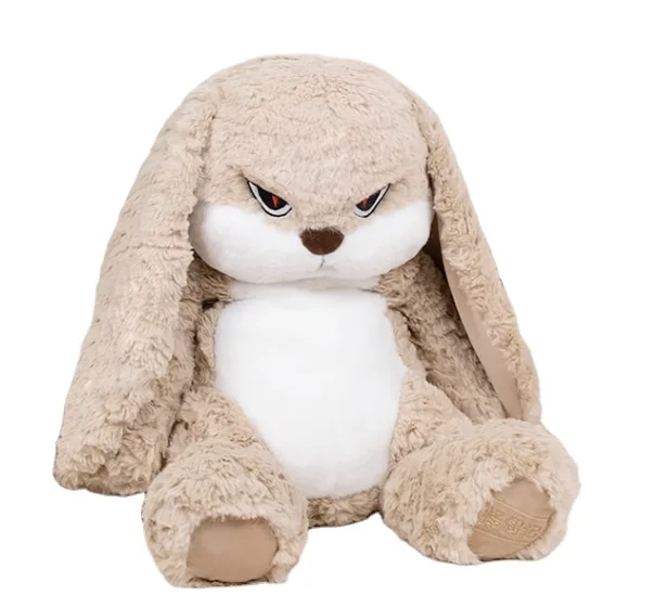CE/ASTM 2024 Trending New Arrival Customized Plush Animal Fluffy Angry Rabbit Stuffed Animals Toys Plushies Cute Toys