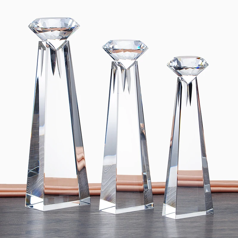 Diamond Crystal Trophy HIGH OPTICAL Crystal Award