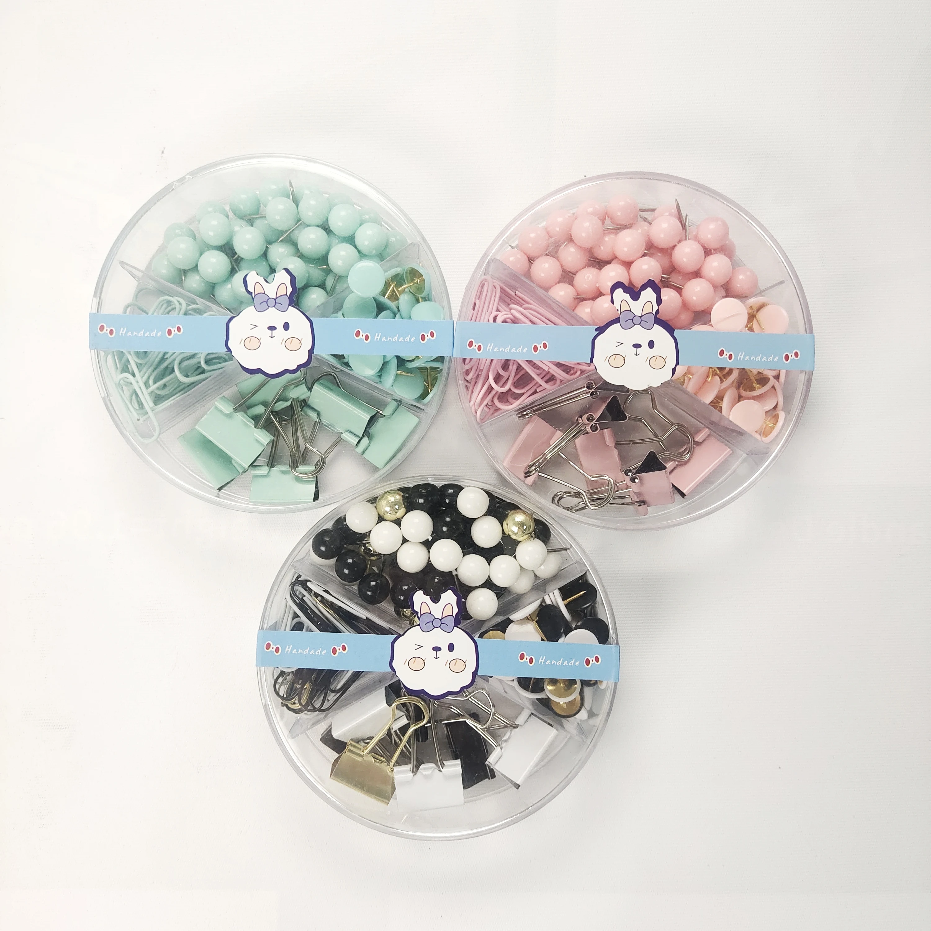 Factory Supply Colorful Paper Clips stationery set in a gift box