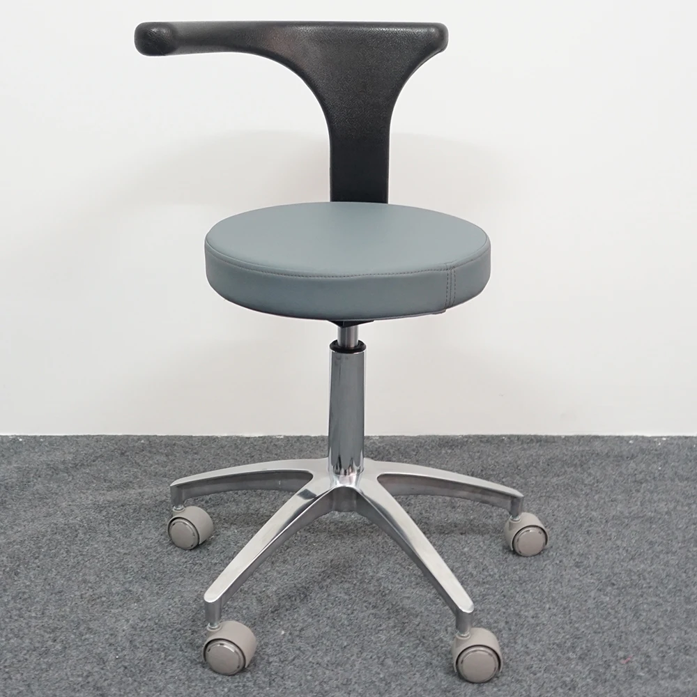 AliGan Dental Equipment stool Cheap price Profession ergonomic tilt assistant dentist doctor chair saddle with PU leather seat