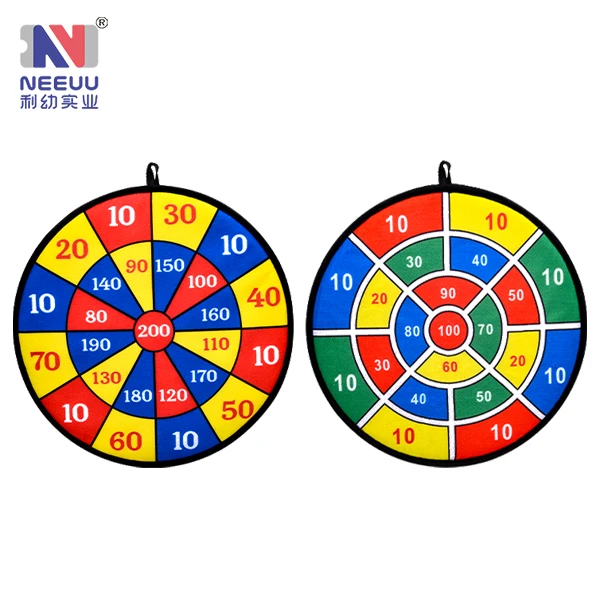 Cute designs kids cloth tossing game dart board