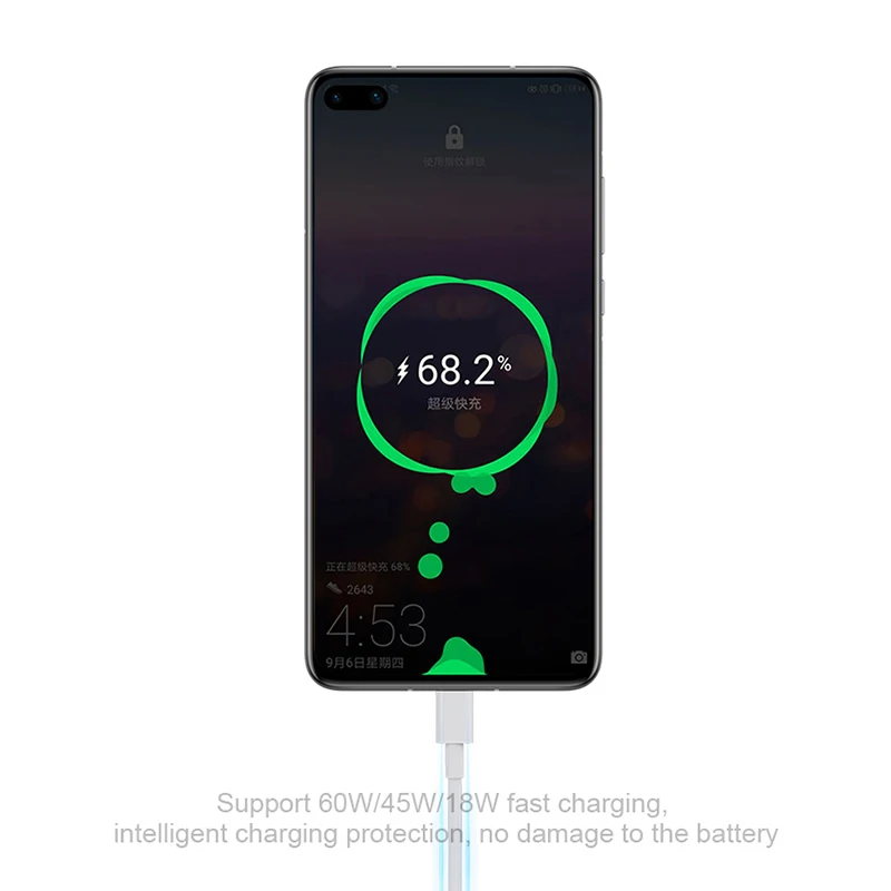  Кабель usb type-c TPE 60 Вт макс. 5A 1 м кабель для передачи