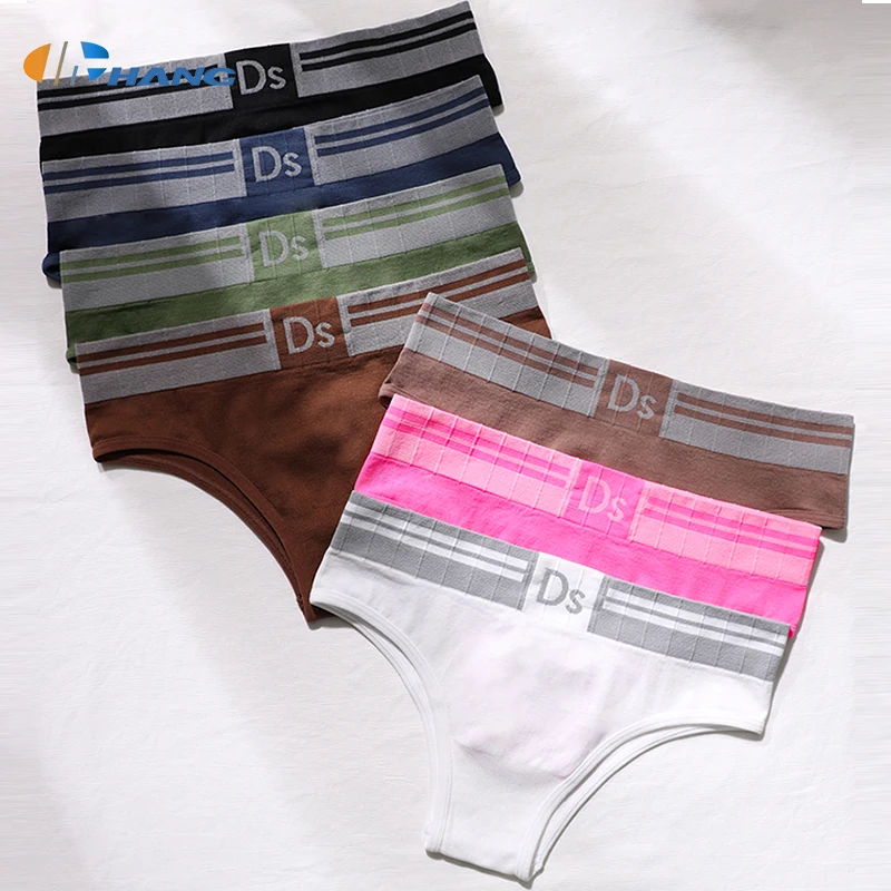 Shantou Factory Custom Multicolor Low Rise Traceless Women Sexy Underwear Seamless Panties Polyamide