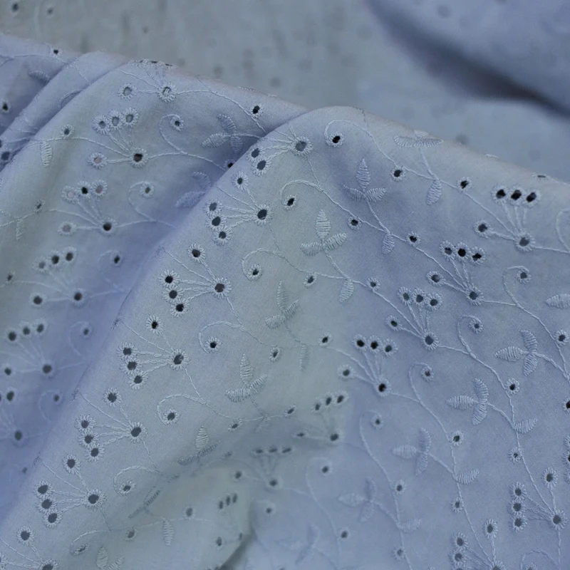 Manufacturers sell exquisite hand feeling soft cotton fabric for dress embroidery cotton fabric