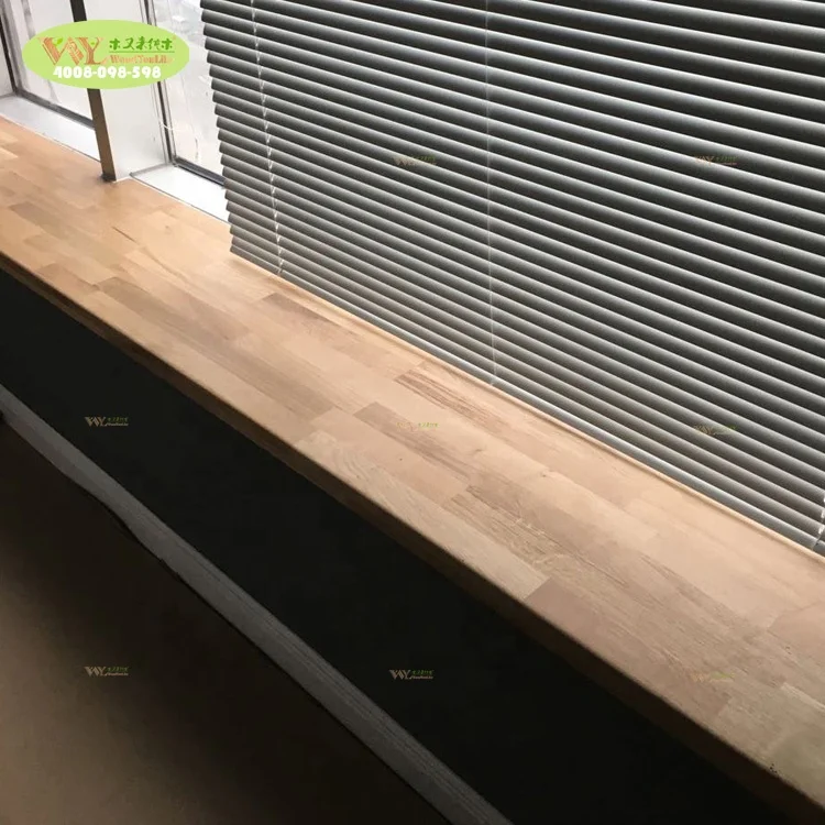 Factory custom solid oak wood window sill / finger joint oak wood window sills for home decor