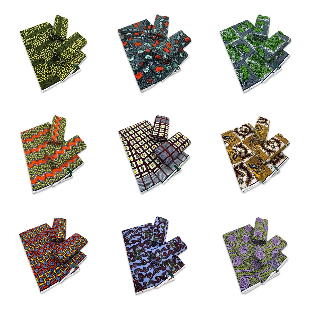 High Quality 6 Yard Per Piece African Wax Fabric Holland 100% Cotton For Fashion Dress