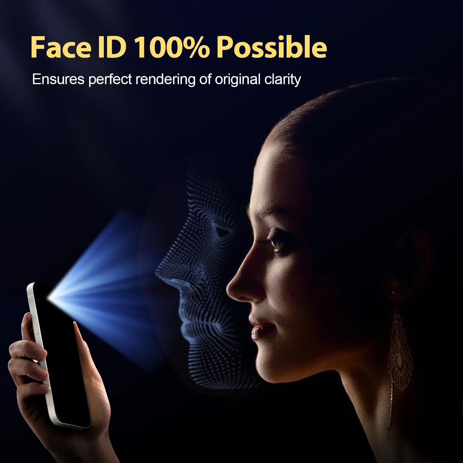 For iPhone  12 mini Privacy Screen Protector Tempered Glass 9H Premium Screen Protector Film 5.4 Inch one piece