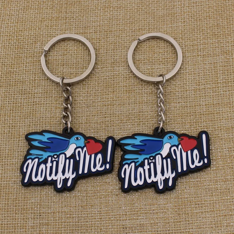 Promotion wholesale new design rocket shape metal keychain