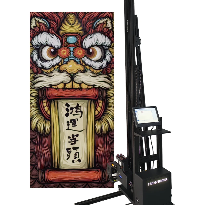 Faith Hot sell Wall Painter Robot Automatic Wall Panel 3d Vertical Mural Printer Printing Machine For Walls