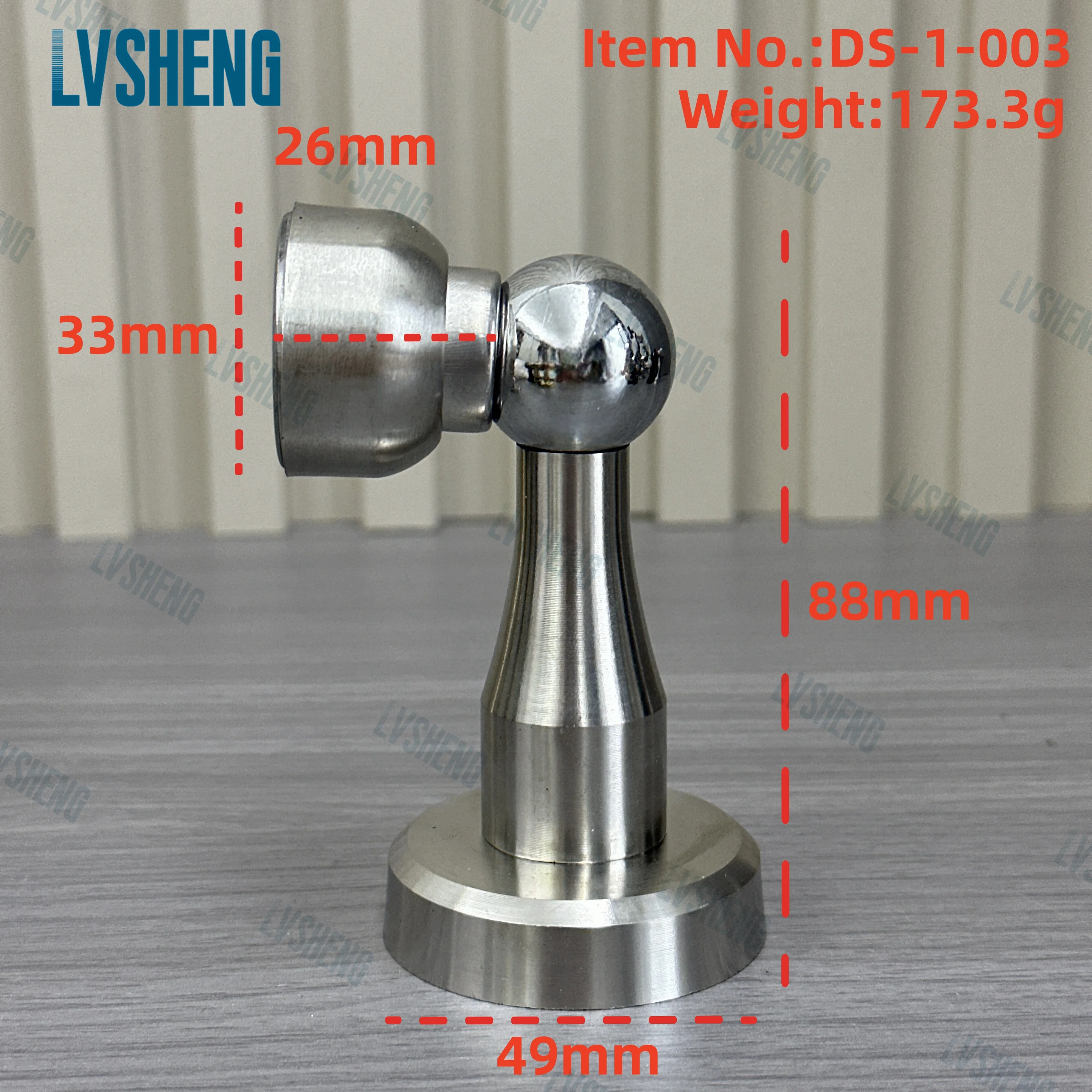 2025 Hot-sale products top grade stainless steel 201 door stopper Metal Wall mounted door stopper