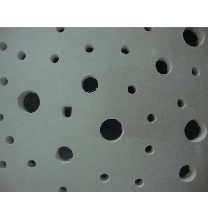 
Wholesale Acoustic Types Gypsum Tile Acoustic Perforated Panel Holes Ceiling 