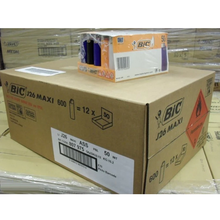 French Bic Bic J6  disposable grinding wheel lighter wholesale fashion creative solid color colorful