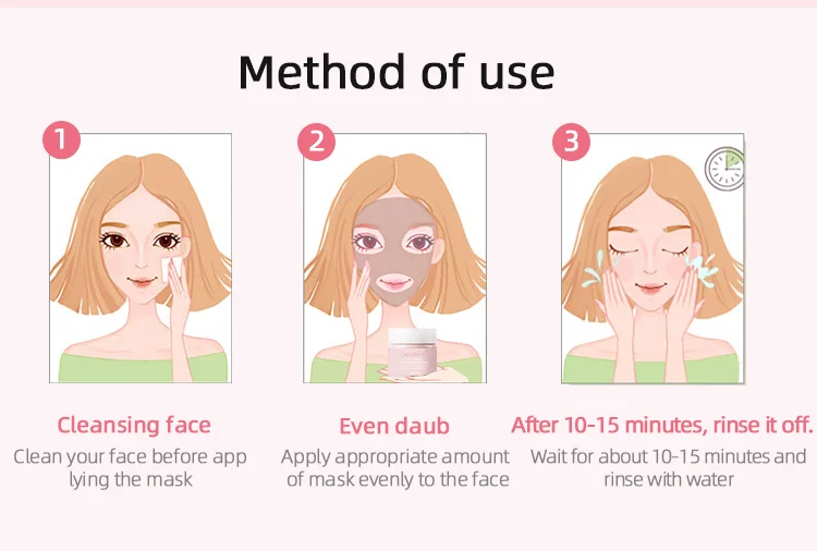 whitening and nourishing red pomegranate dead sea mud mask skin care manufacture