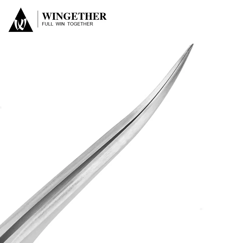 Amazon Best Selling 30 Degree Tip Stainless Steel Lash Tools Wholesale Eyelash Tweezers Custom Logo Eyelash Tweezers Steel