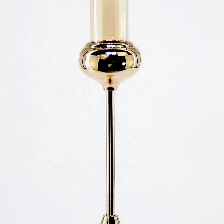 China manufacturer glass decorative candle holder stand set