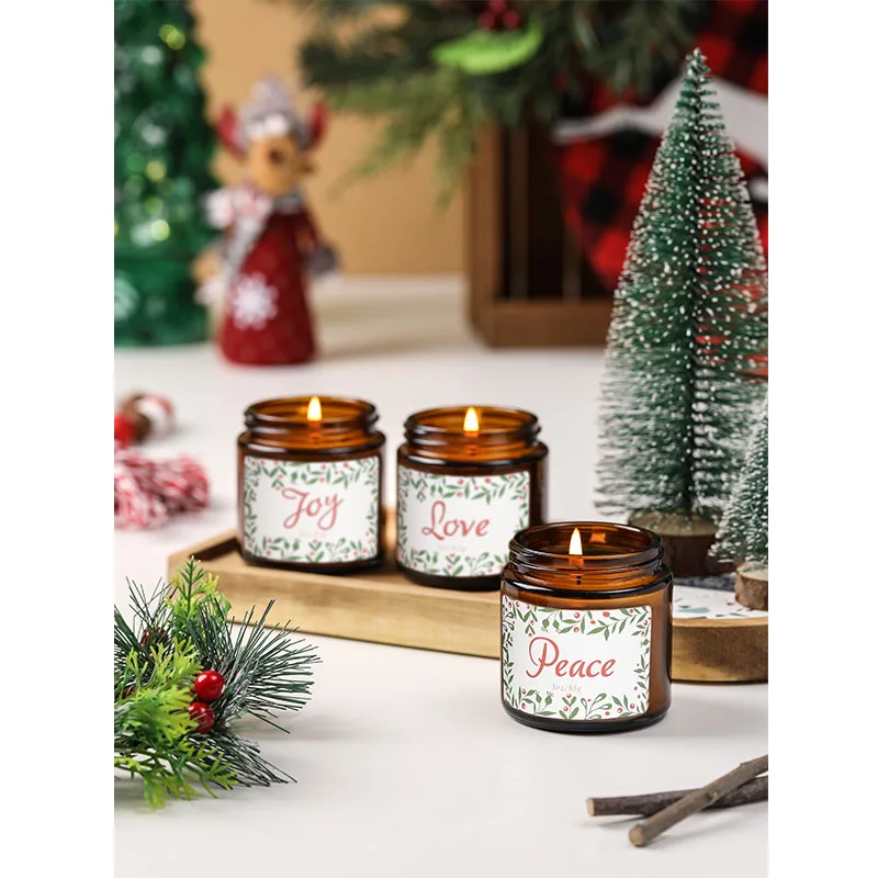 Wholesale Christmas Scented Candles 3 Wick scented candles Private label scented candles Wholesale soybean wax