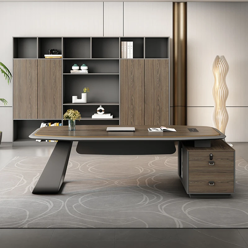 Высококачественный роскошный деревянный офисный стол для