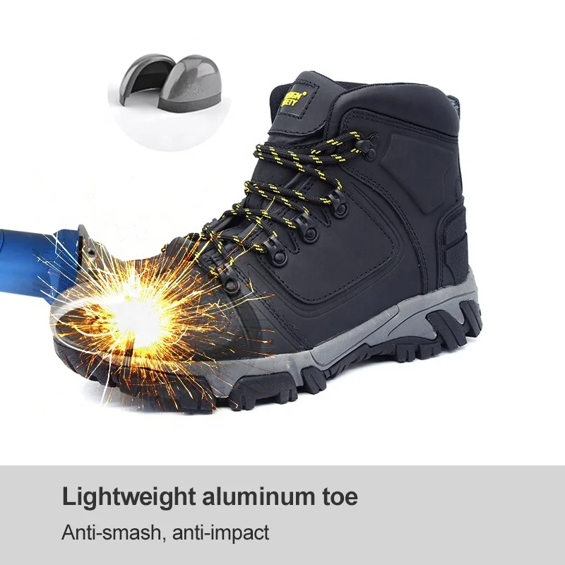 Мужская защитная обувь европейского стандарта, защита от пирсинга, высокая температура, Антистатическая обувь