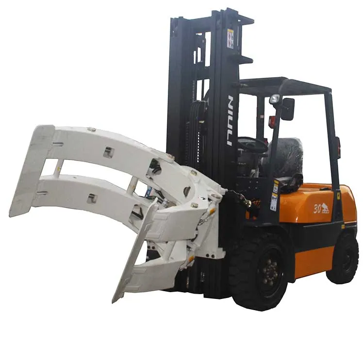 NIULI Hydraulic Diesel Forklift Paper Roll Clamp used forklift for sale