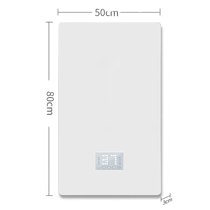 400wHigh-grade glass panel wall-mounted bathroom graphene carbon fiber carbon crystal heater smart far-infrared heater