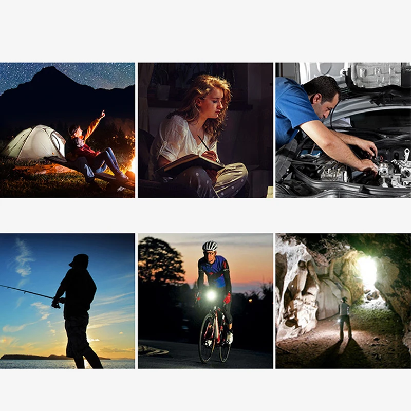 New multifunctional mobile portable work lamp flashlight emergency USB charging treasure cob camping projection lamp