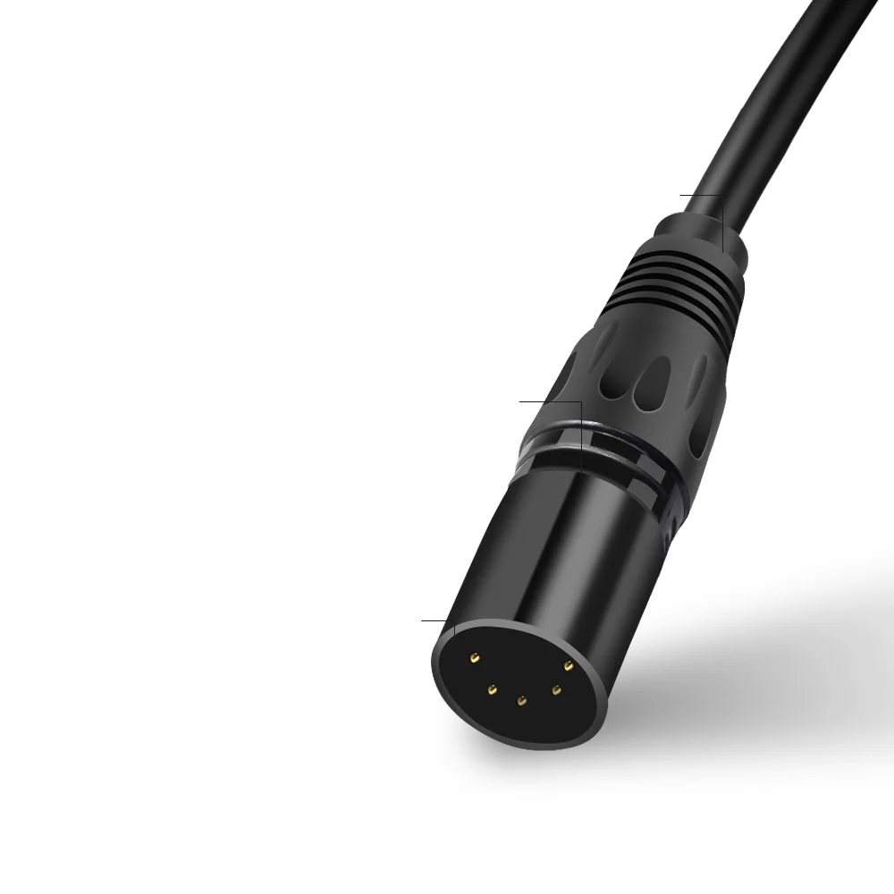 Профессиональный сбалансированный микрофон с низким уровнем шума Oem Dmx 512 сигнал сценическое освещение 5