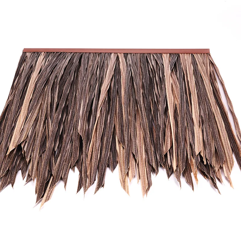 New Simulated Thatch Tile Roof Artificial Straw Fake Grass Flame Retardant and Anti-corrosion Plastic, Scenic Villa Decoration