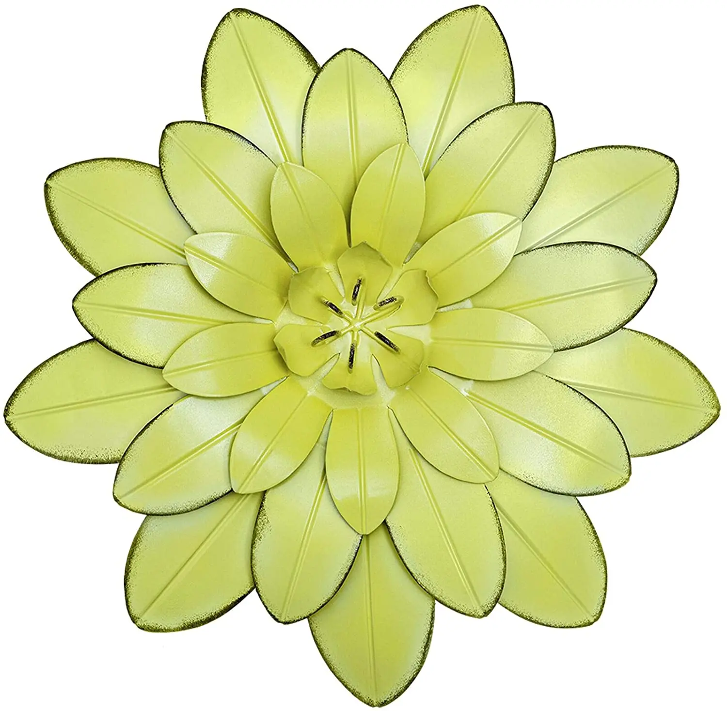 Metal flower wall decoration Green Lotus hanging in the bedroom living room bathroom office home decoration