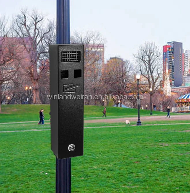 Hot sales Galvanized steel wall mounted outside cigarette box ashtray box