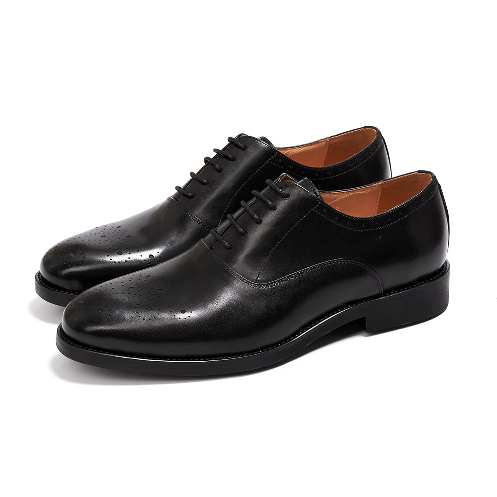 High Quality Customized Formal Dress Shoes for Men Genuine Leather with Pointed Toe Anti-Slip Casual Office Style for Wedding