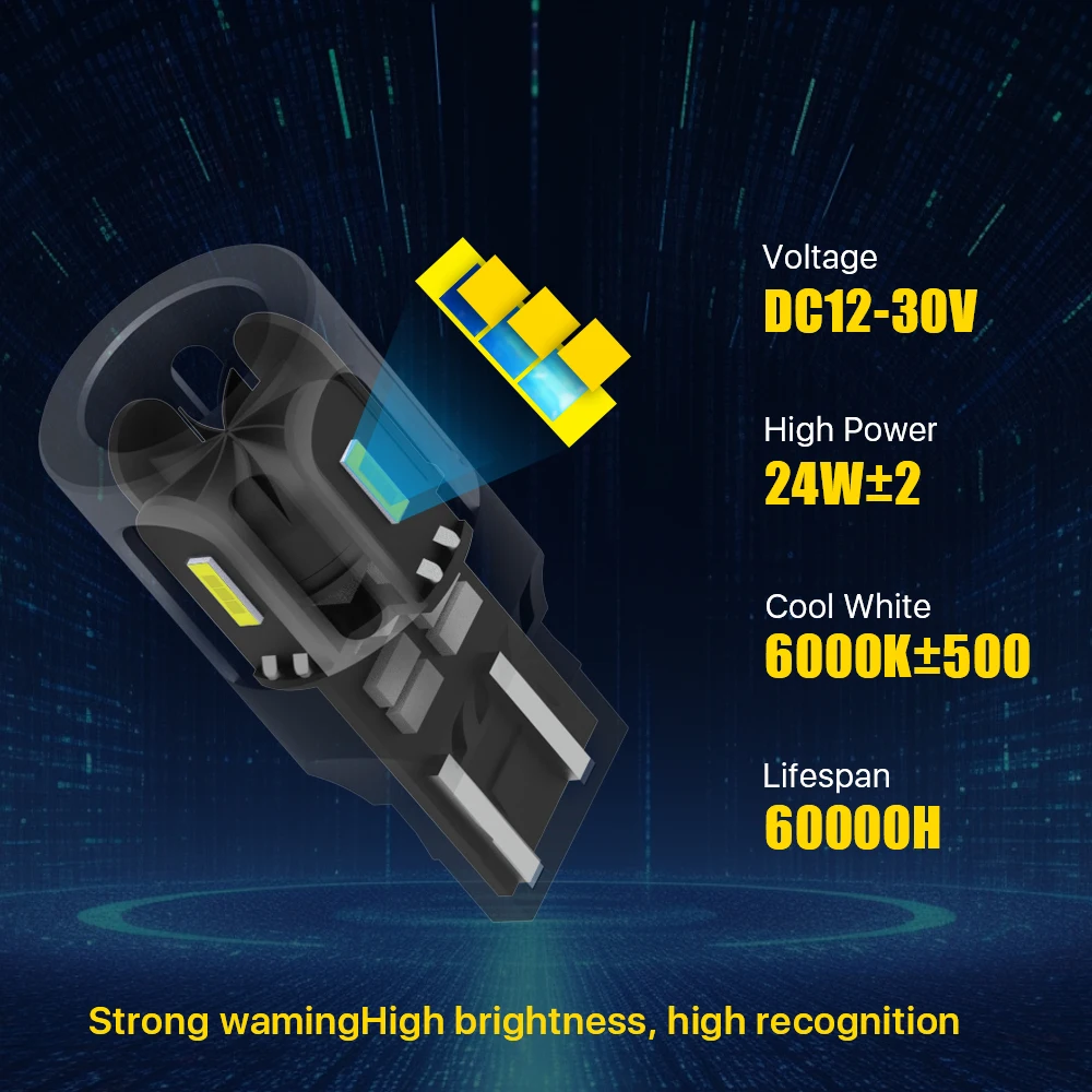 Newly Upgraded F1 Series Led Bulbs Turn Signal Fog Lights Fan Model MiNi LED 30W High Power Signal Light for Car